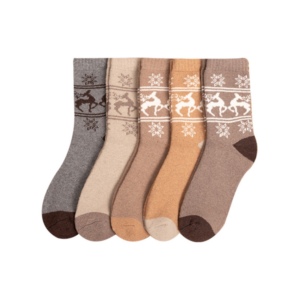 5Pairs Winter Wool Snow Socks  - đánh giá và giá Thermal Sock Wool