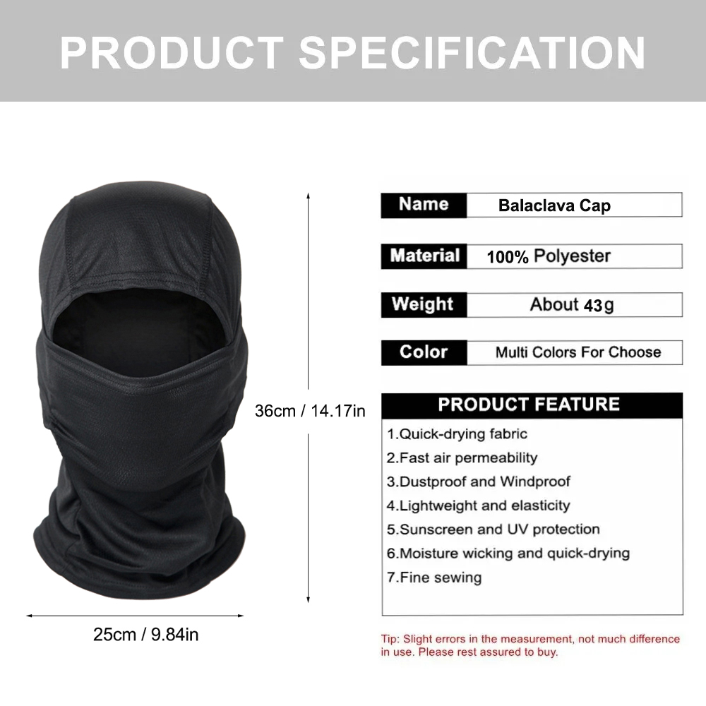 5Pcs Camo Balaclava Full Face  - đánh giá và giá Balaclava Ski Mask